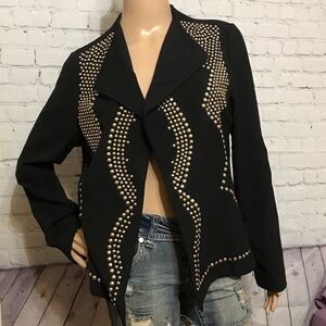 NWOT Black Studded Blazer